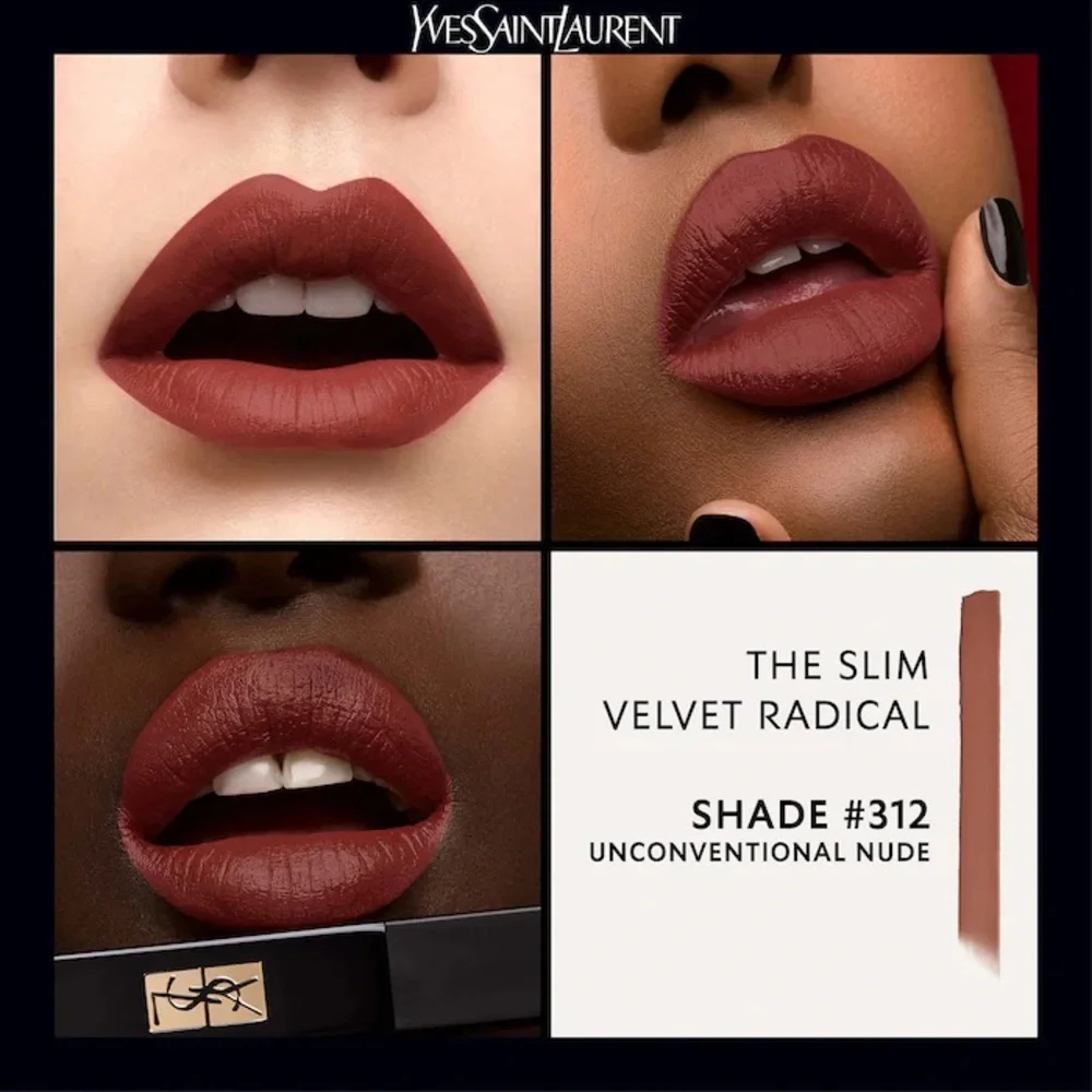 YSL The Slim Velvet Radical Matte Lipstick - 312 Unconventional Nude